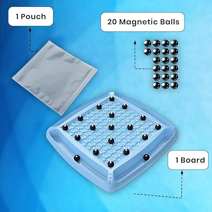 Magnetic Chess Game with Steel Balls