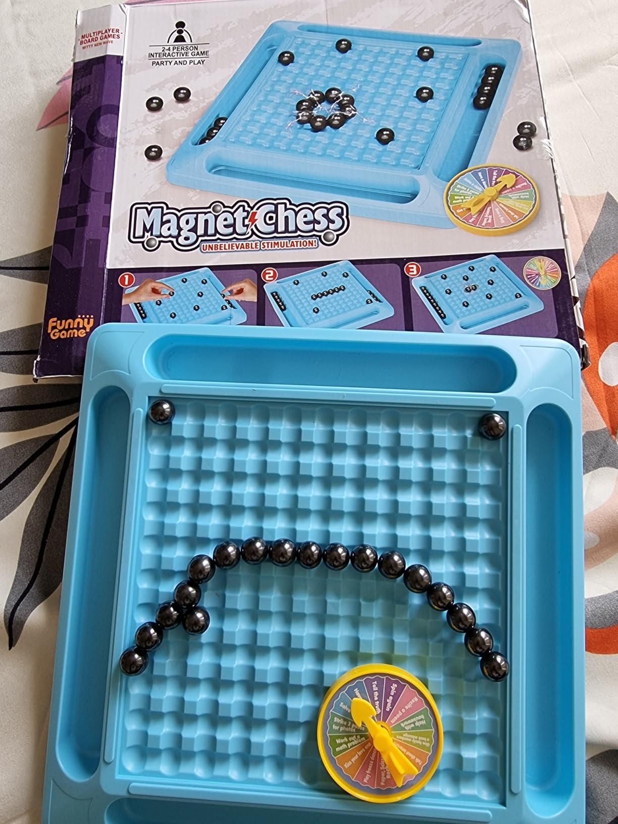 Magnetic Chess Game with Steel Balls