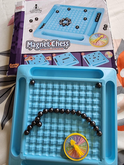 Magnetic Chess Game with Steel Balls